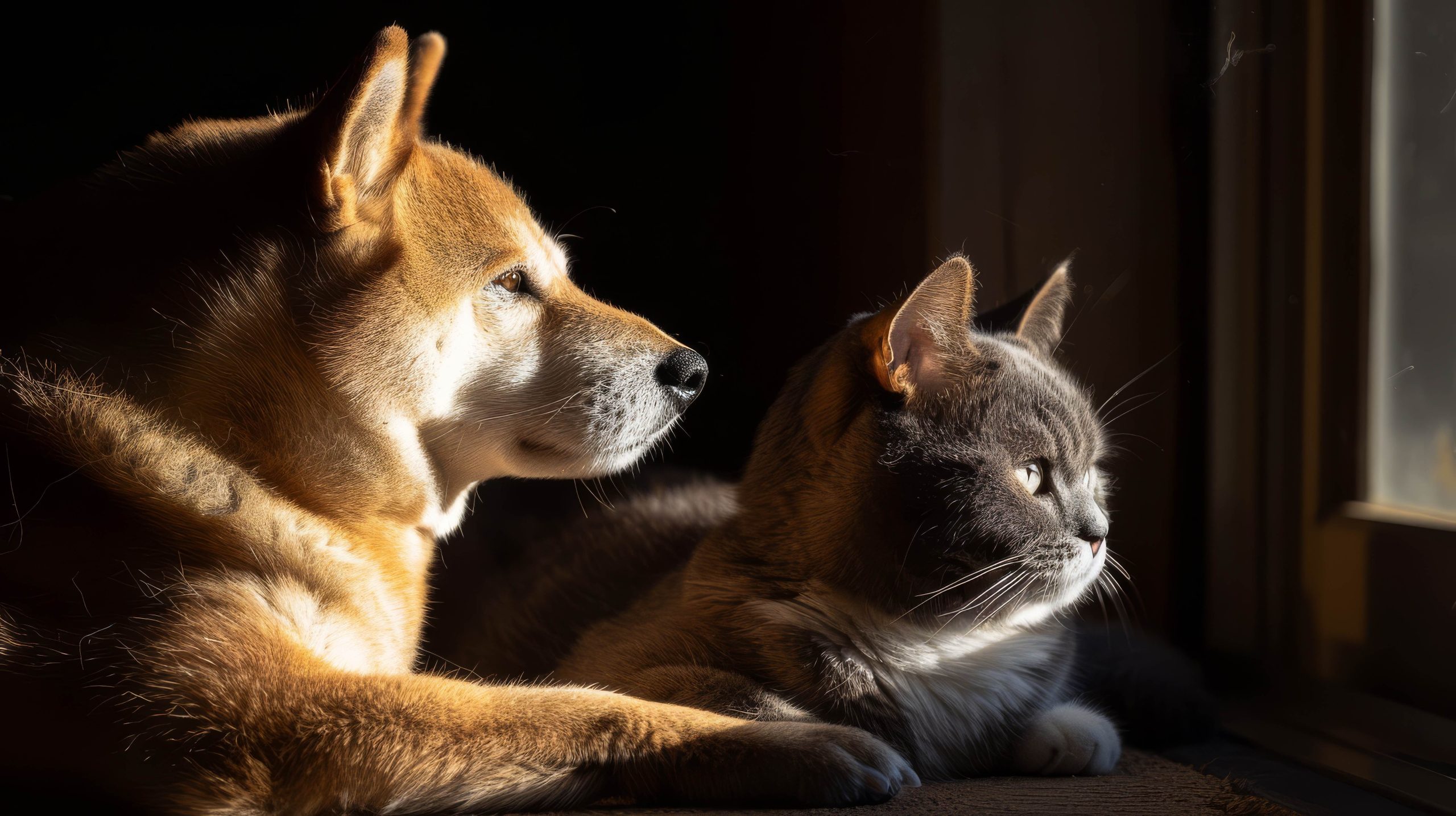 Amistad entre perro y gato